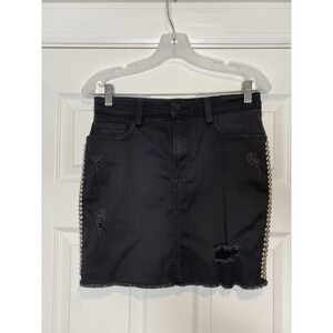 Etienne Marcel‎ Women's Denim Mini Skirt Black Small